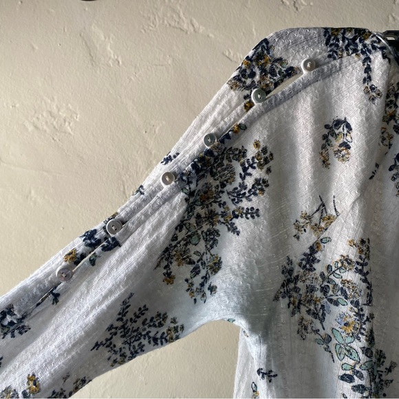 Lucky Brand Floral Peplum Blouse - Picture 4 of 4